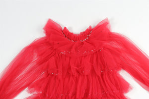 TUTU DU MONDE RED KIDS GIRLS TULLE DRESS 10-11 YEARS