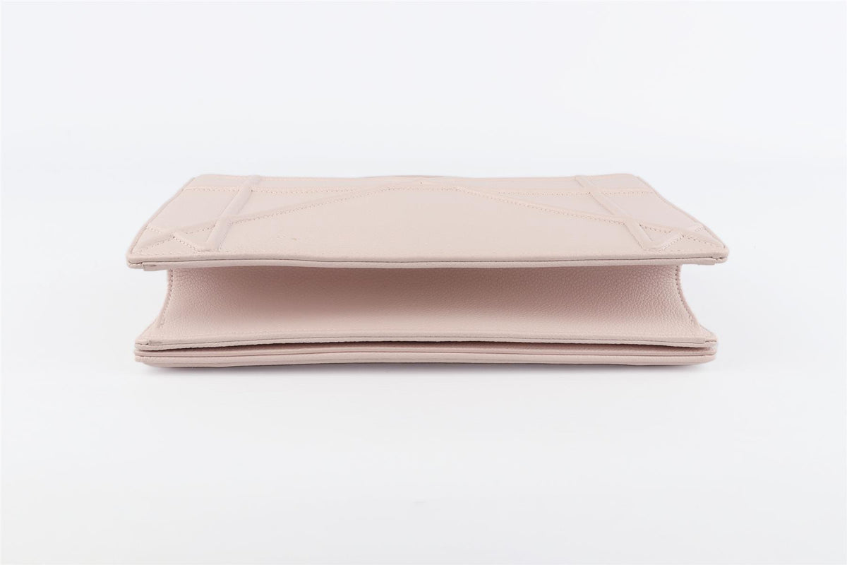 CHRISTIAN DIOR PINK DIORAMA MEDIUM LEATHER SHOULDER BAG