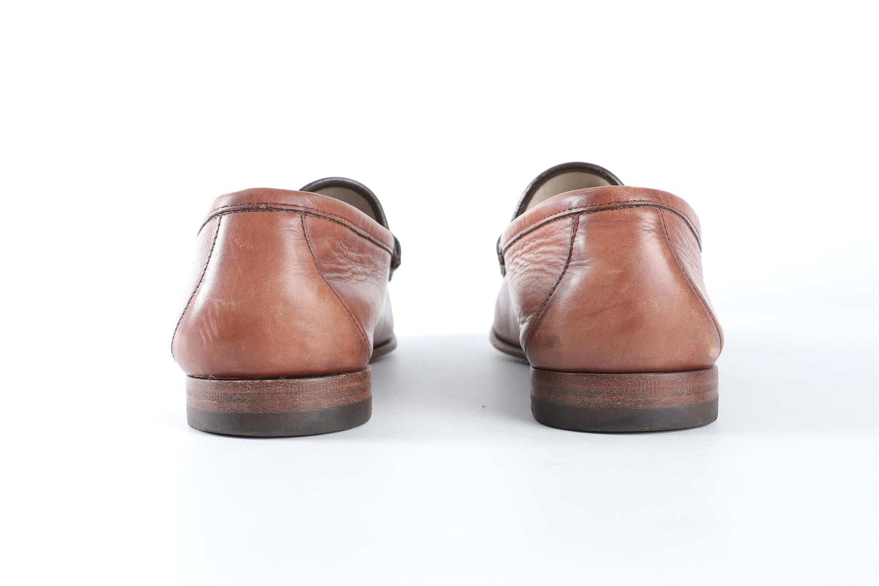 GUCCI BROWN MEN'S 1953 LEATHER LOAFERS UK 7 EU 41 US 8