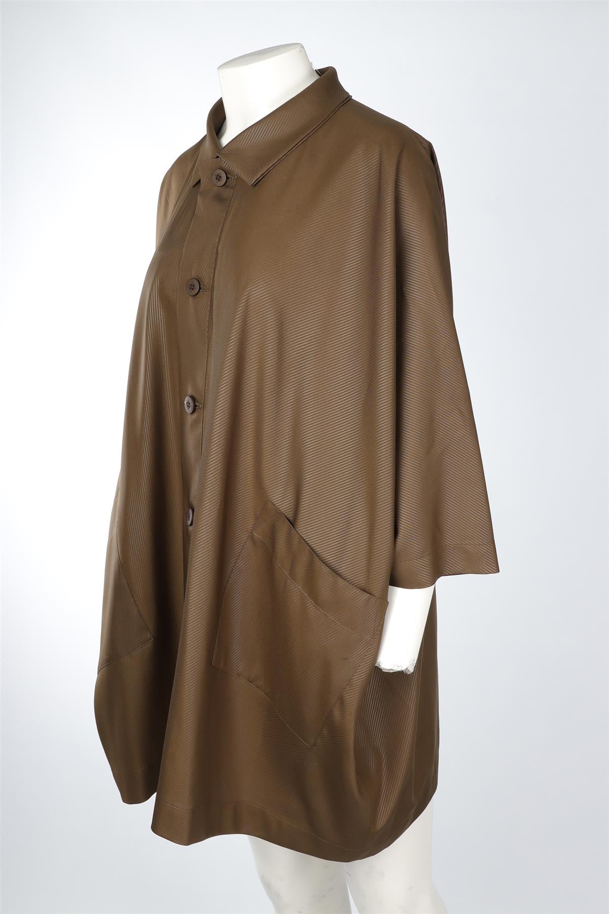 ISSEY MIYAKE 132 5. GREEN WOVEN JACKET ONE SIZE