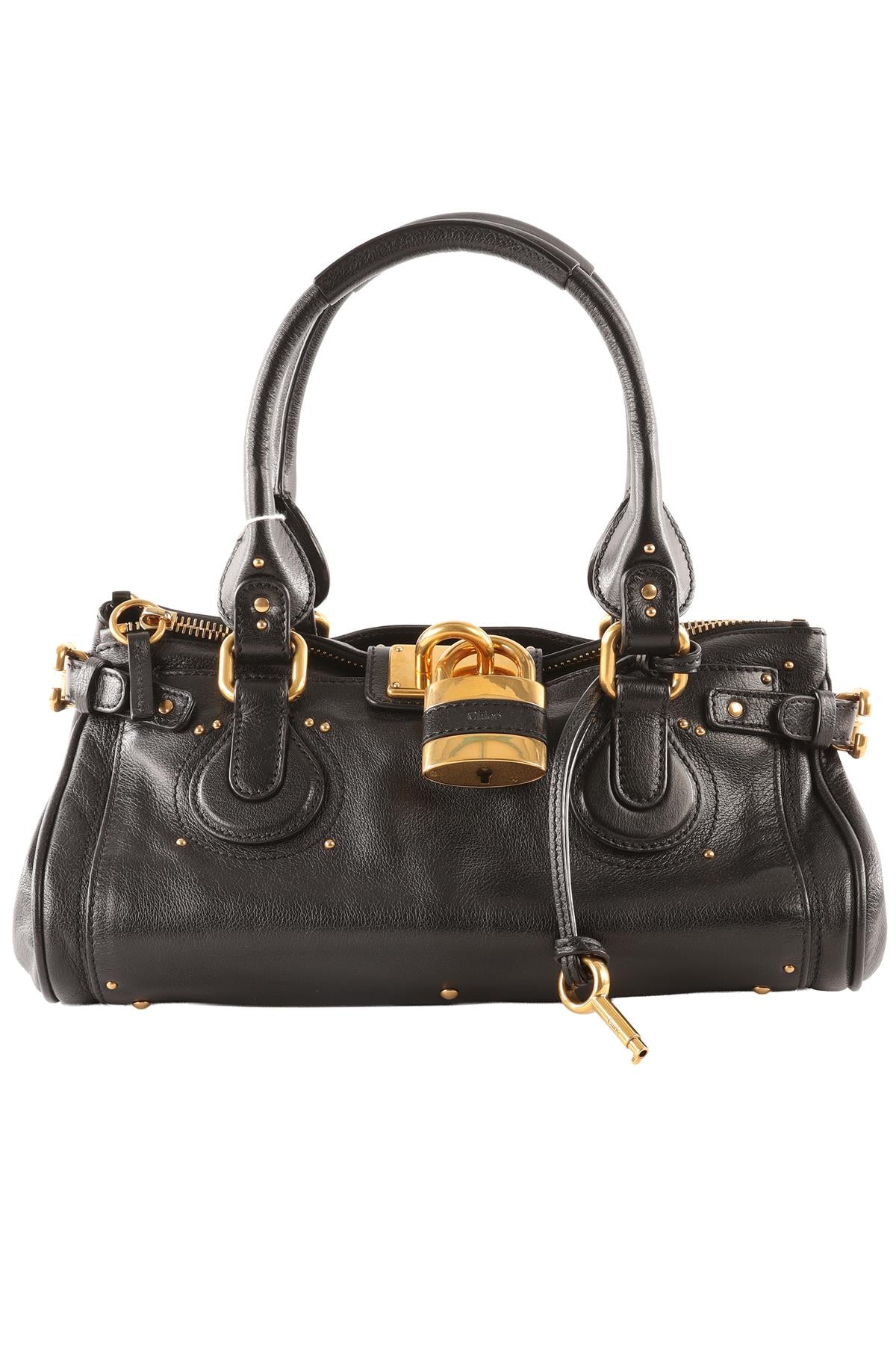 CHLOÉ BLACK 2026 PADDINGTON LEATHER TOTE BAG