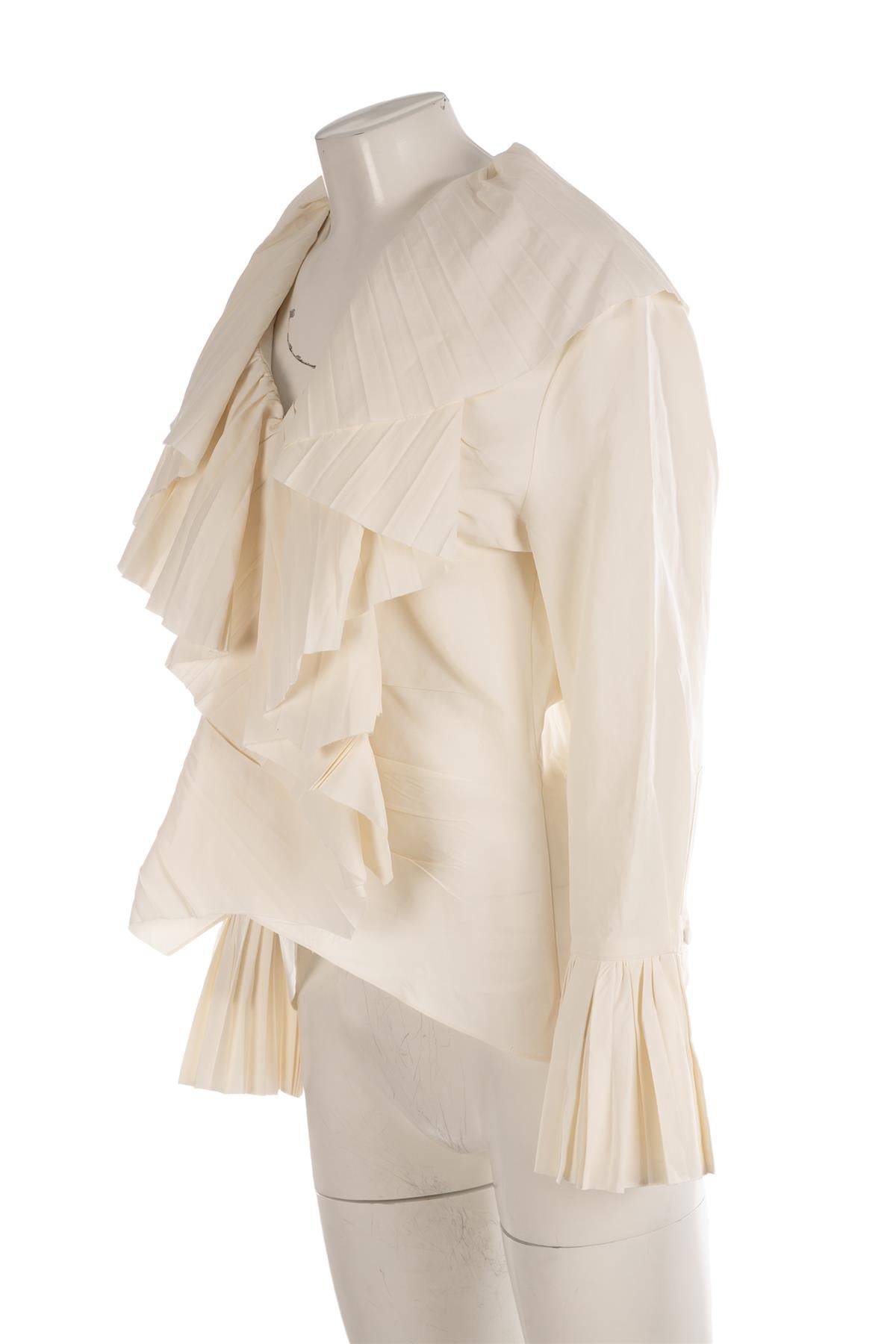 ALEXANDER MCQUEEN IVORY COTTON SHIRT LARGE