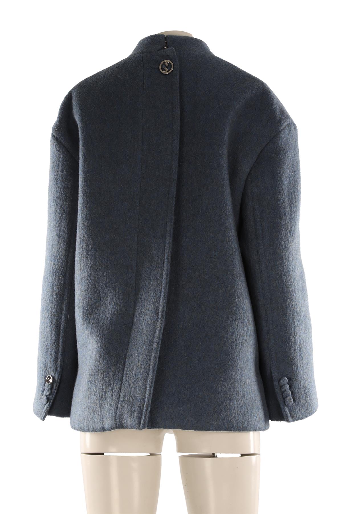 GUCCI BLUE WOOL JACKET IT 40 UK 8