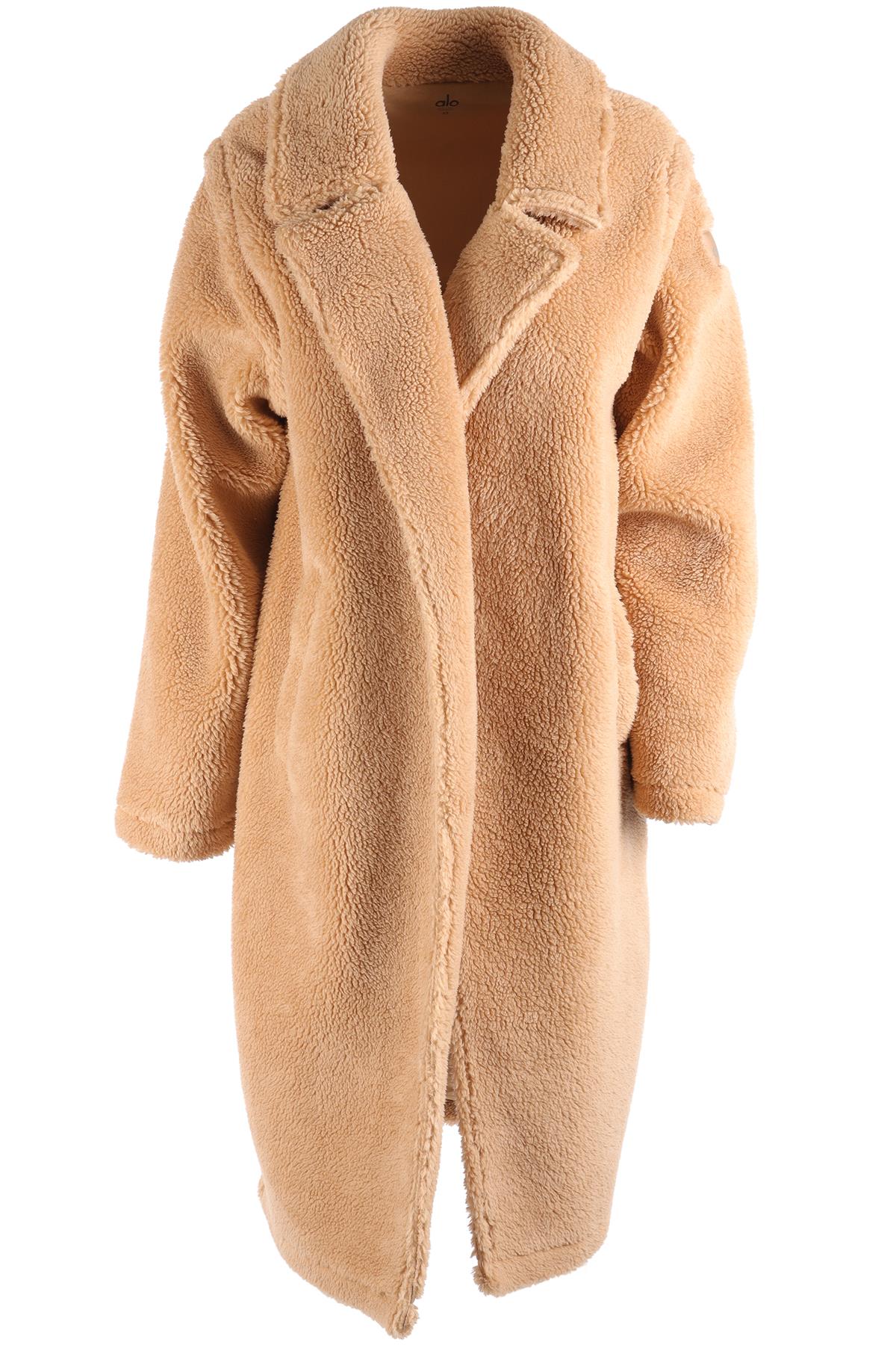 ALO YOGA TAN TEDDY COAT XSMALL