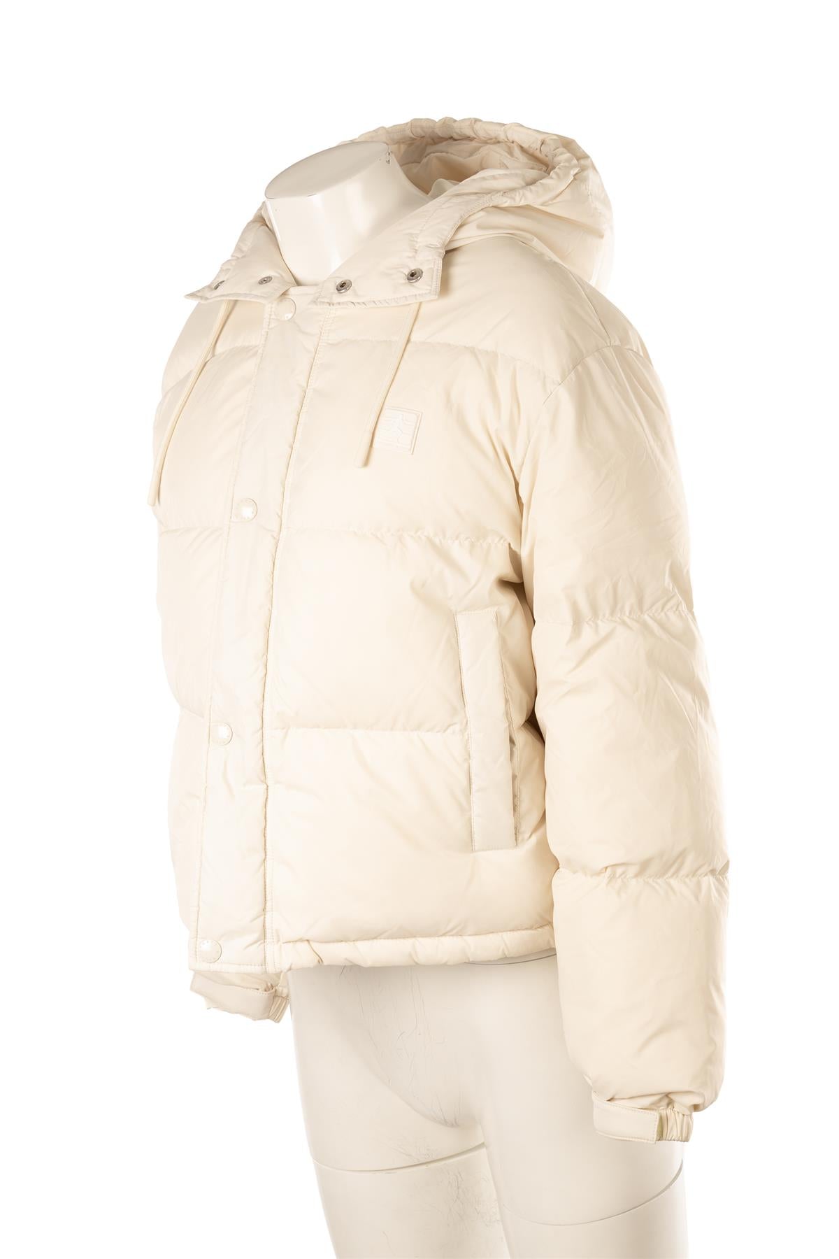 SPORTY & RICH ECRU PADDED SHELL JACKET SMALL