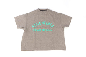 ESSENTIALS FEAR OF GOD GREY KIDS BOYS TOP 7-8 YEARS