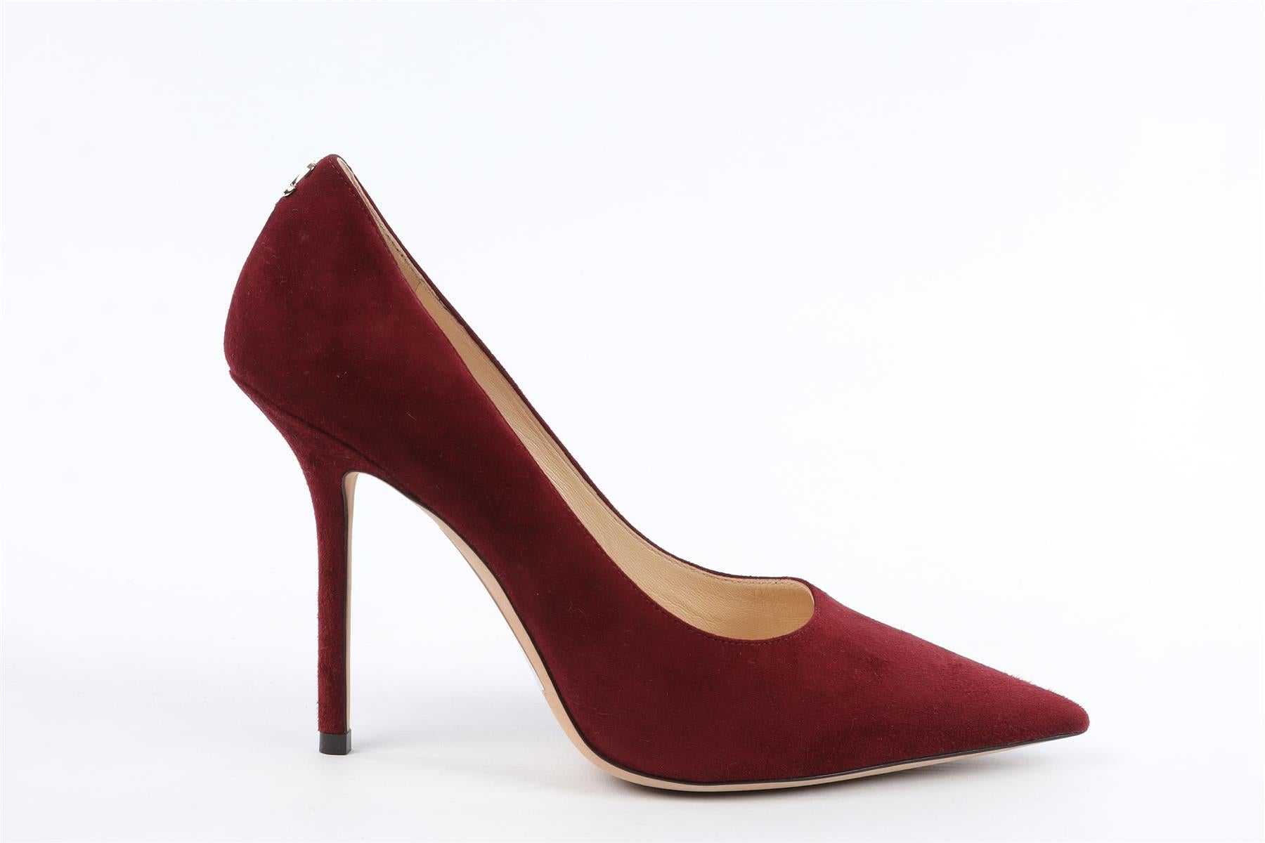 JIMMY CHOO RED SUEDE PUMPS EU 38 UK 5 US 8