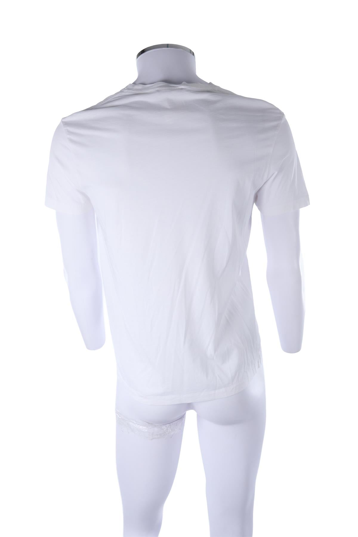 WHITE MEN'S COTTON T-SHIRT