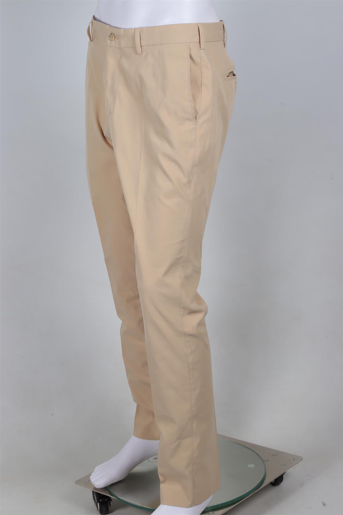 PETER MILLAR BEIGE MEN'S WOVEN STRAIGHT LEG PANTS UK/US WAIST 32