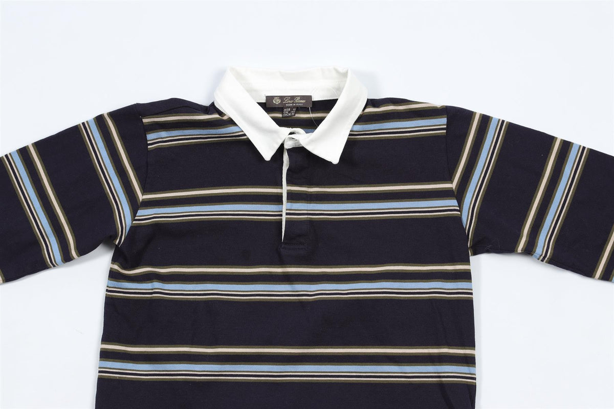 LORO PIANA NAVY KIDS BOYS POLO SHIRT 10 YEARS