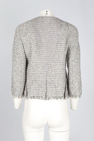 CHANEL MULTI 2009 COTTON JACKET FR 40 UK 12