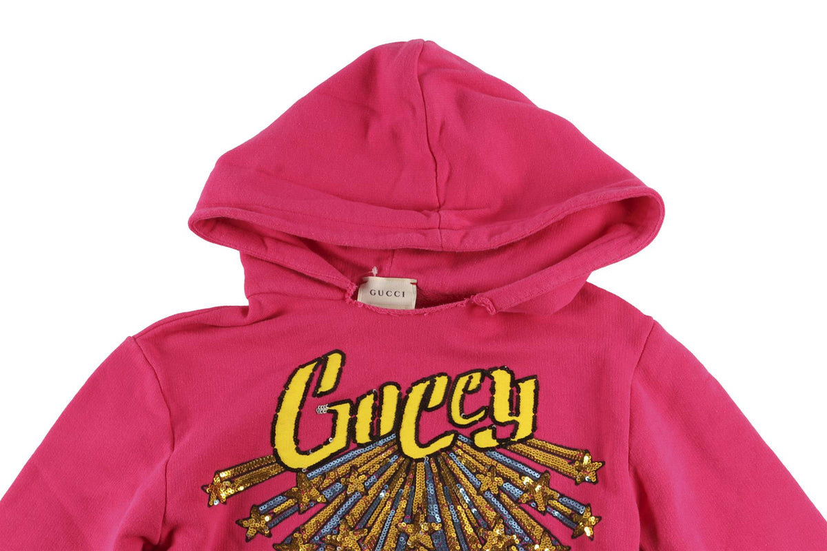GUCCI PINK KIDS GIRLS HOODIE 5 YEARS