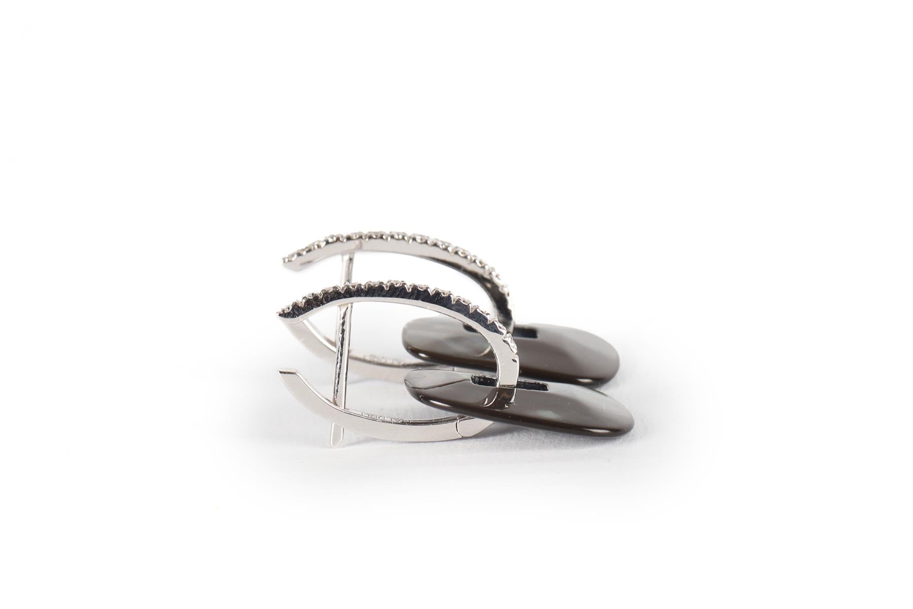 MATTIOLI PUZZLE 18KT WHITE GOLD AND DIAMONDS EARRINGS AND 11 COLOURED PAIRS SET