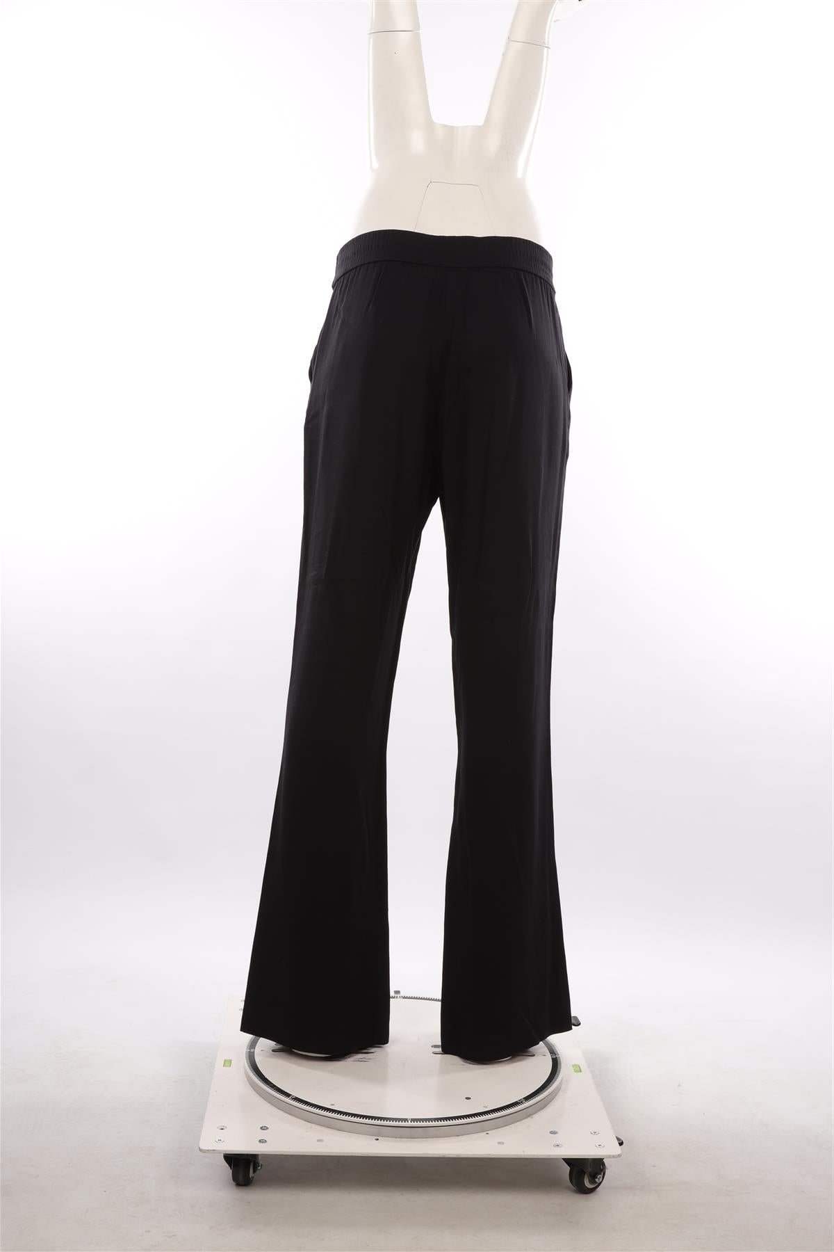 3.1 PHILLIP LIM NAVY CREPE STRAIGHT LEG PANTS US 4 UK 8