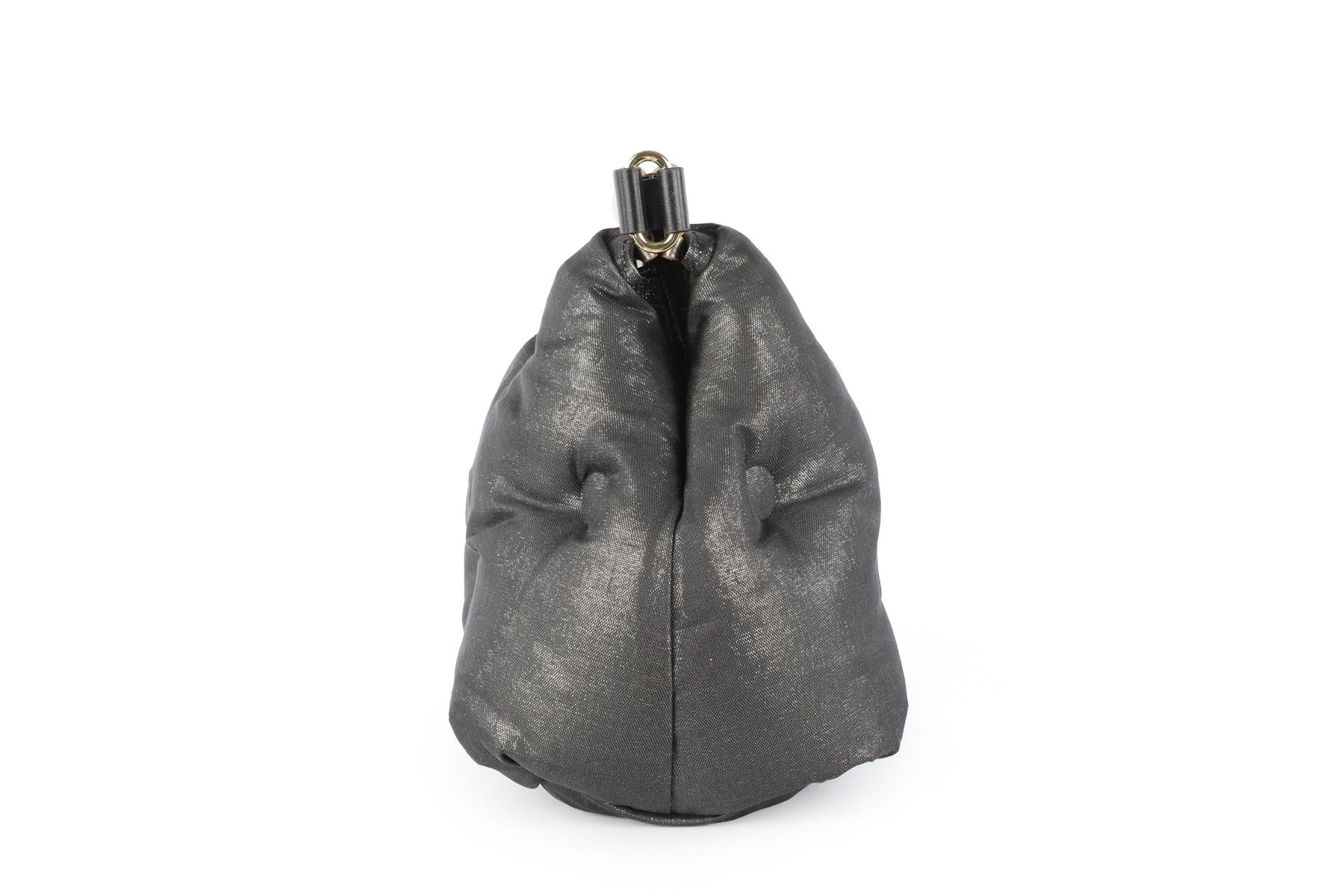 MAISON MARGIELA NAVY GLAM SLAM FABRIC CLUTCH