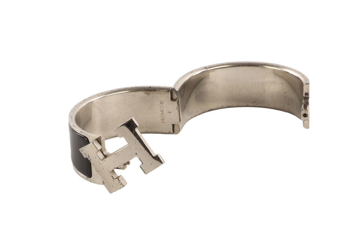 HERMÈS BLACK CLIC CLAC H BRACELET