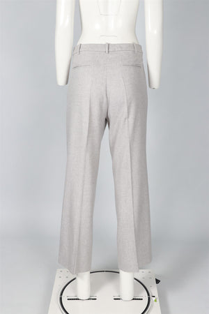 LORO PIANA GREY STRAIGHT LEG PANTS IT 46 UK 14