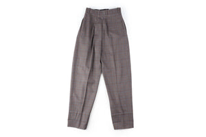 CELINE GREY WOOL STRAIGHT LEG PANTS FR 36 UK 8