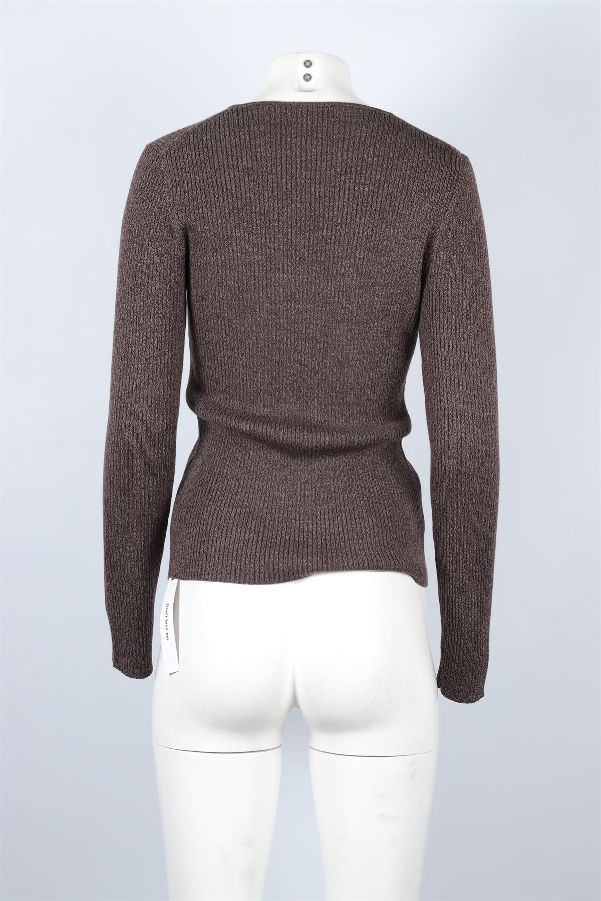 REFORMATION BROWN WOOL JUMPER LARGE