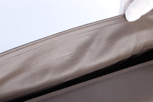 BOTTEGA VENETA GREY INTRECCIATO LEATHER BRIEFCASE