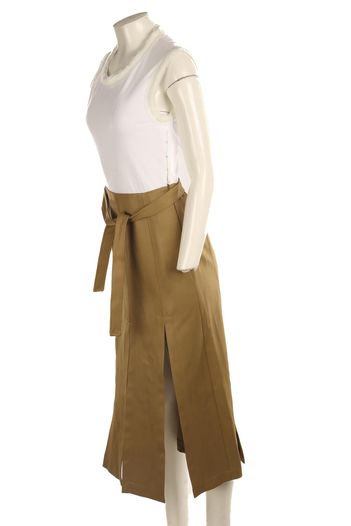 3.1 PHILLIP LIM MULTI COTTON MAXI DRESS US 0 UK 4