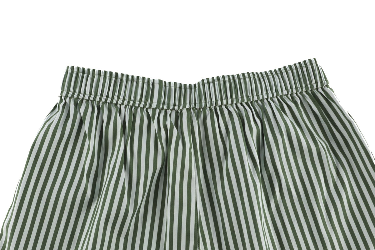 REFORMATION GREEN COTTON SHORTS XS