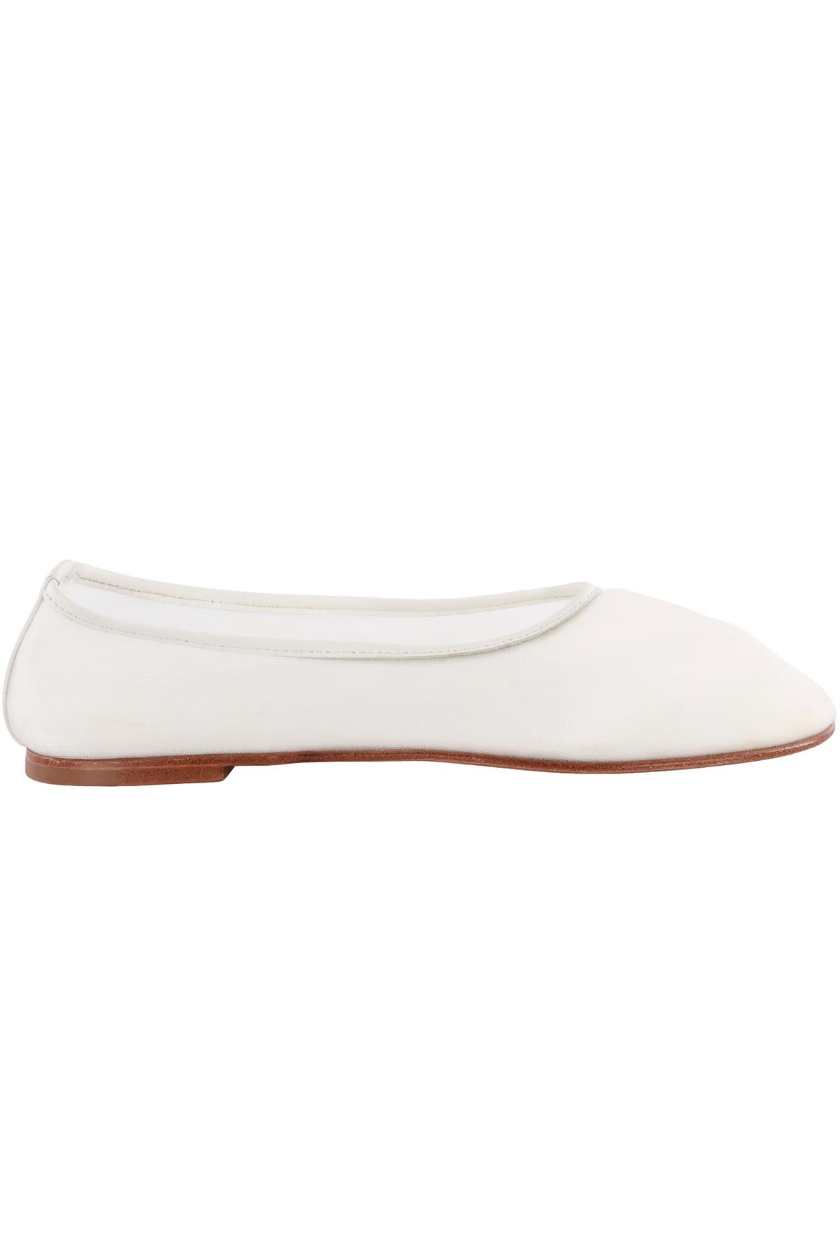 DEAR FRANCES WHITE MESH BALLET FLATS EU 38 UK 5 US 8