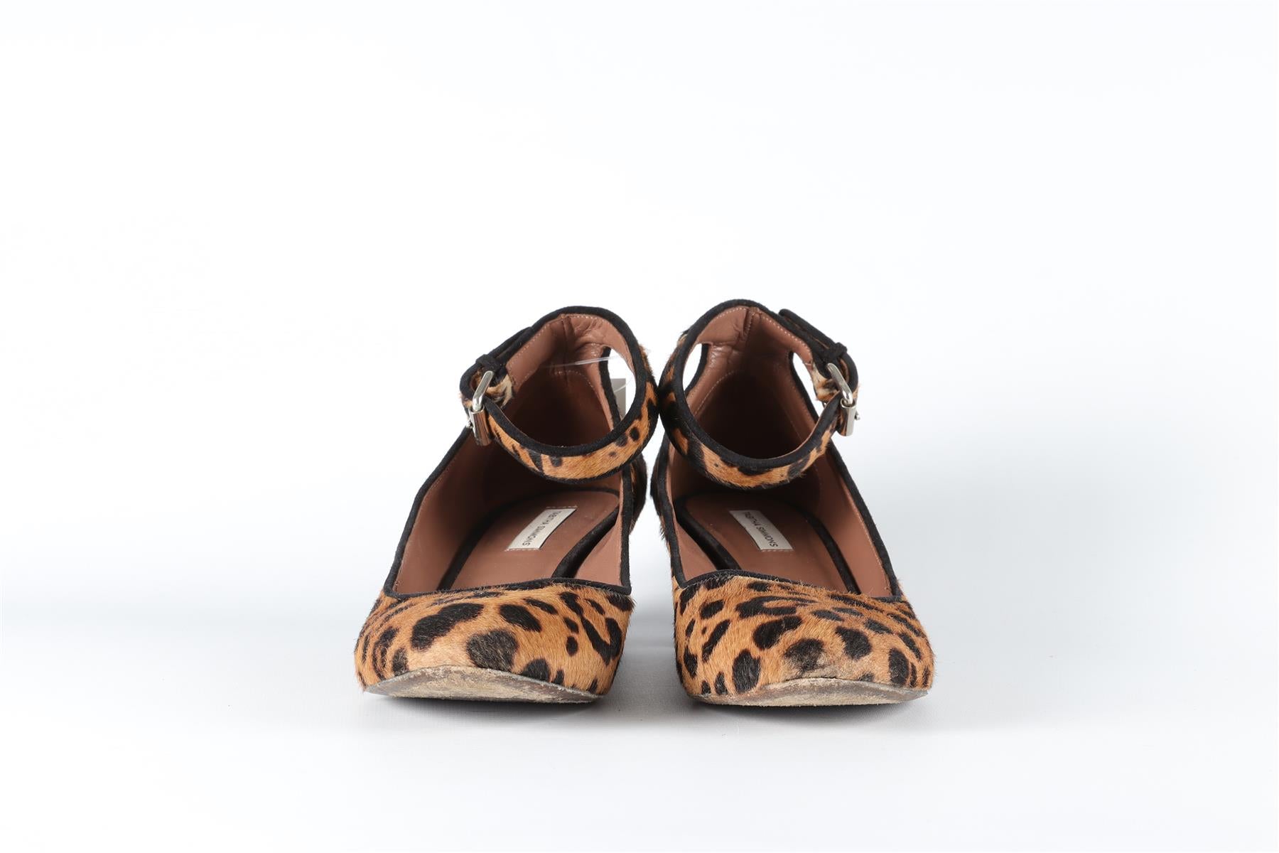 TABITHA SIMMONS BROWN CALF HAIR PUMPS EU 38 UK 5 US 8