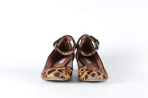 TABITHA SIMMONS BROWN CALF HAIR PUMPS EU 38 UK 5 US 8