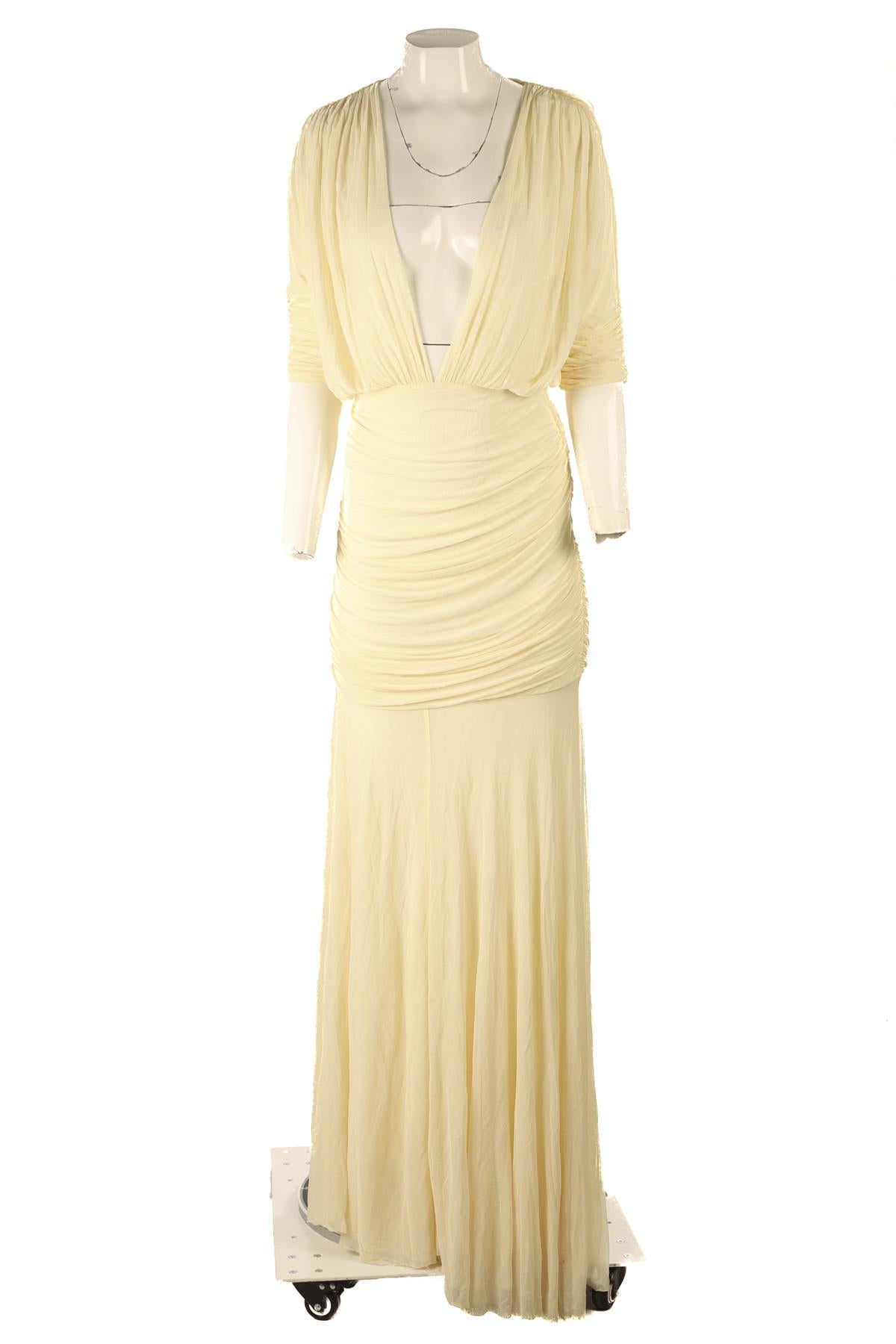 TOVE YELLOW JERSEY MAXI DRESS FR 36 UK 8