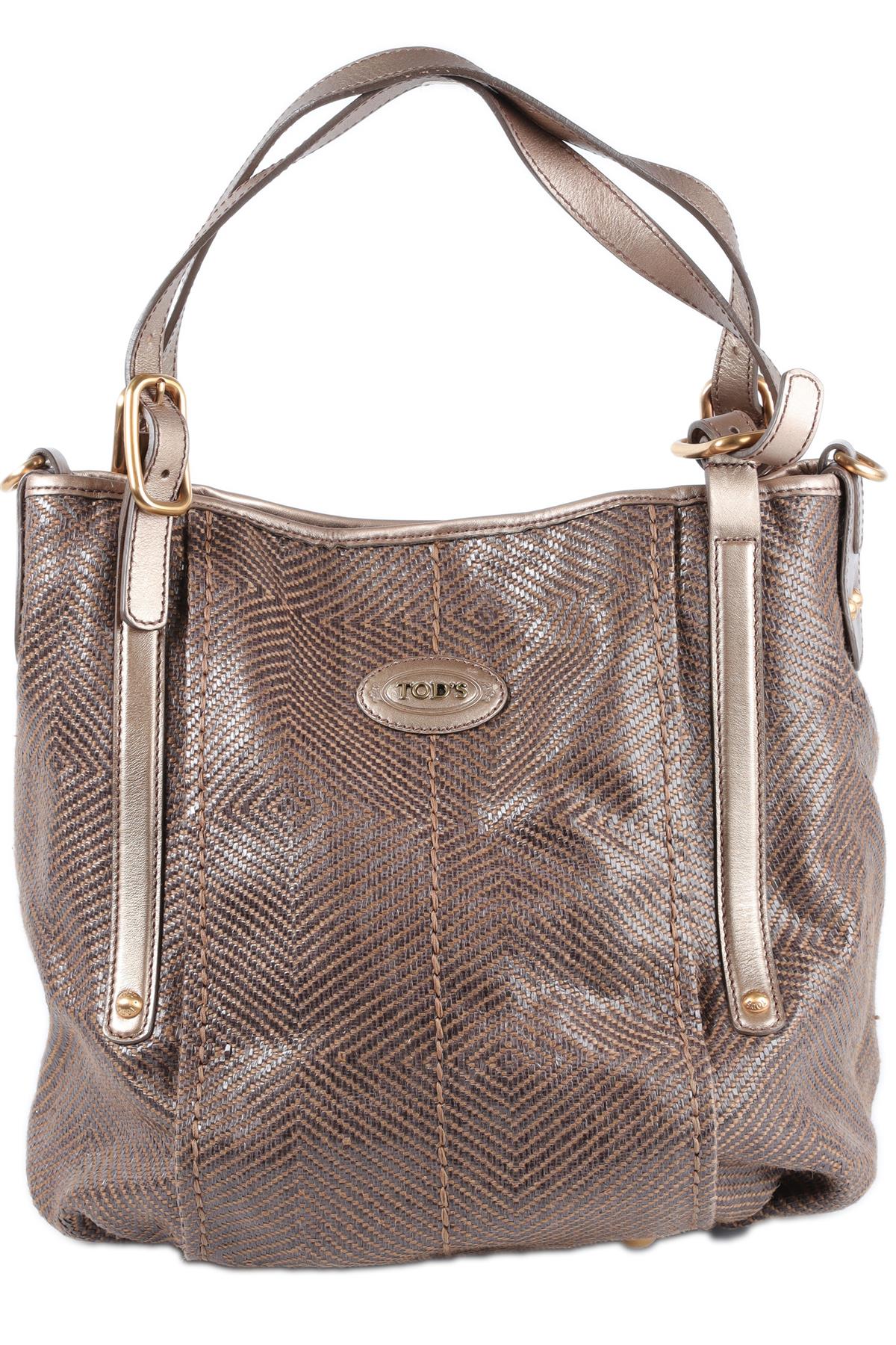 TOD'S BROWN LEATHER SHOULDER BAG