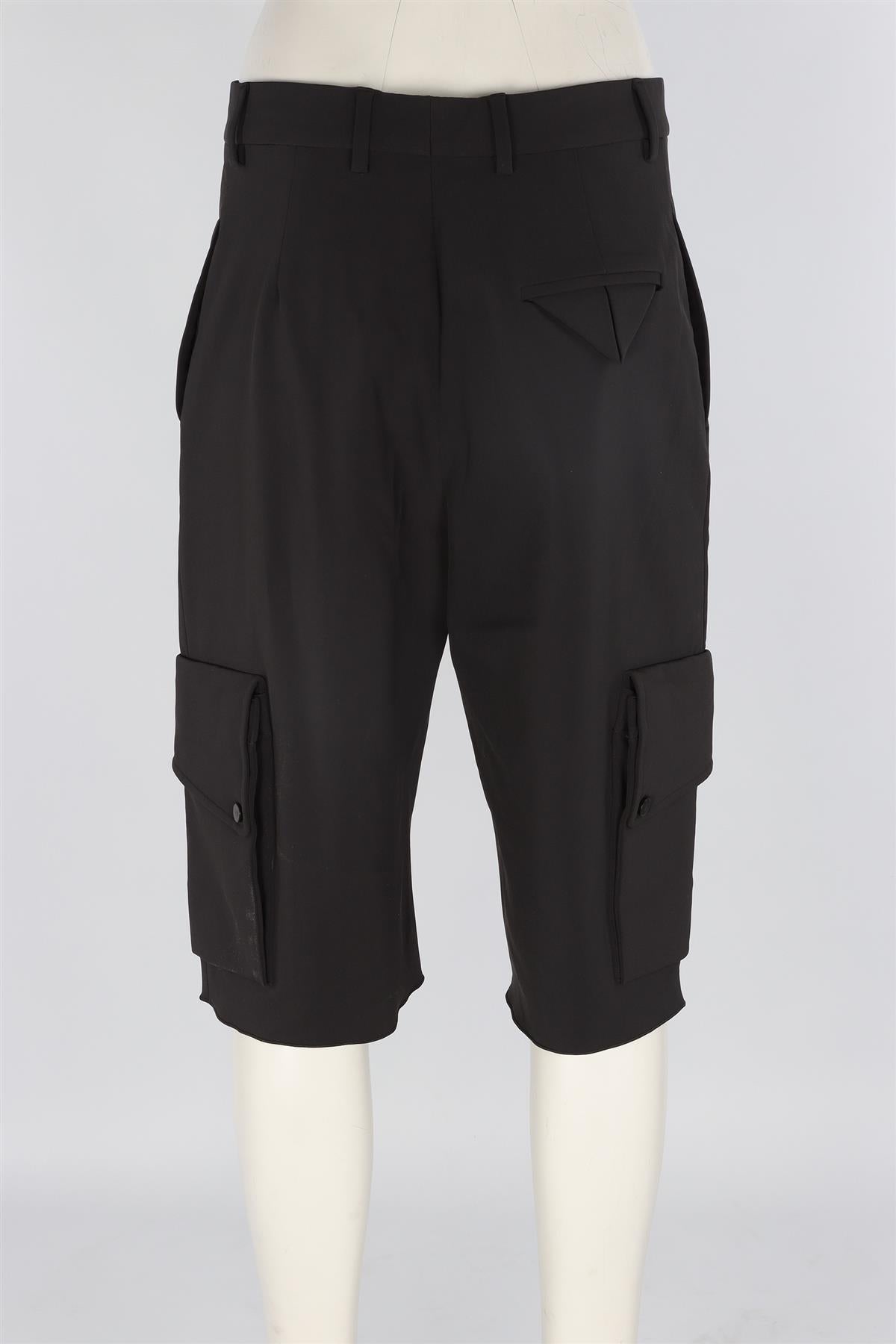 BOTTEGA VENETA BLACK JERSEY SHORTS IT 40 UK 8