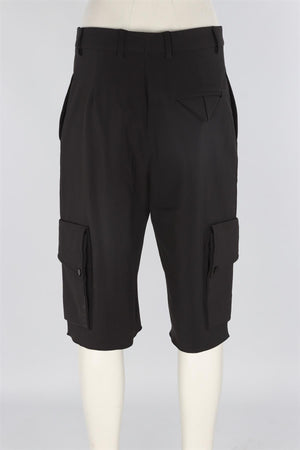 BOTTEGA VENETA BLACK JERSEY SHORTS IT 40 UK 8