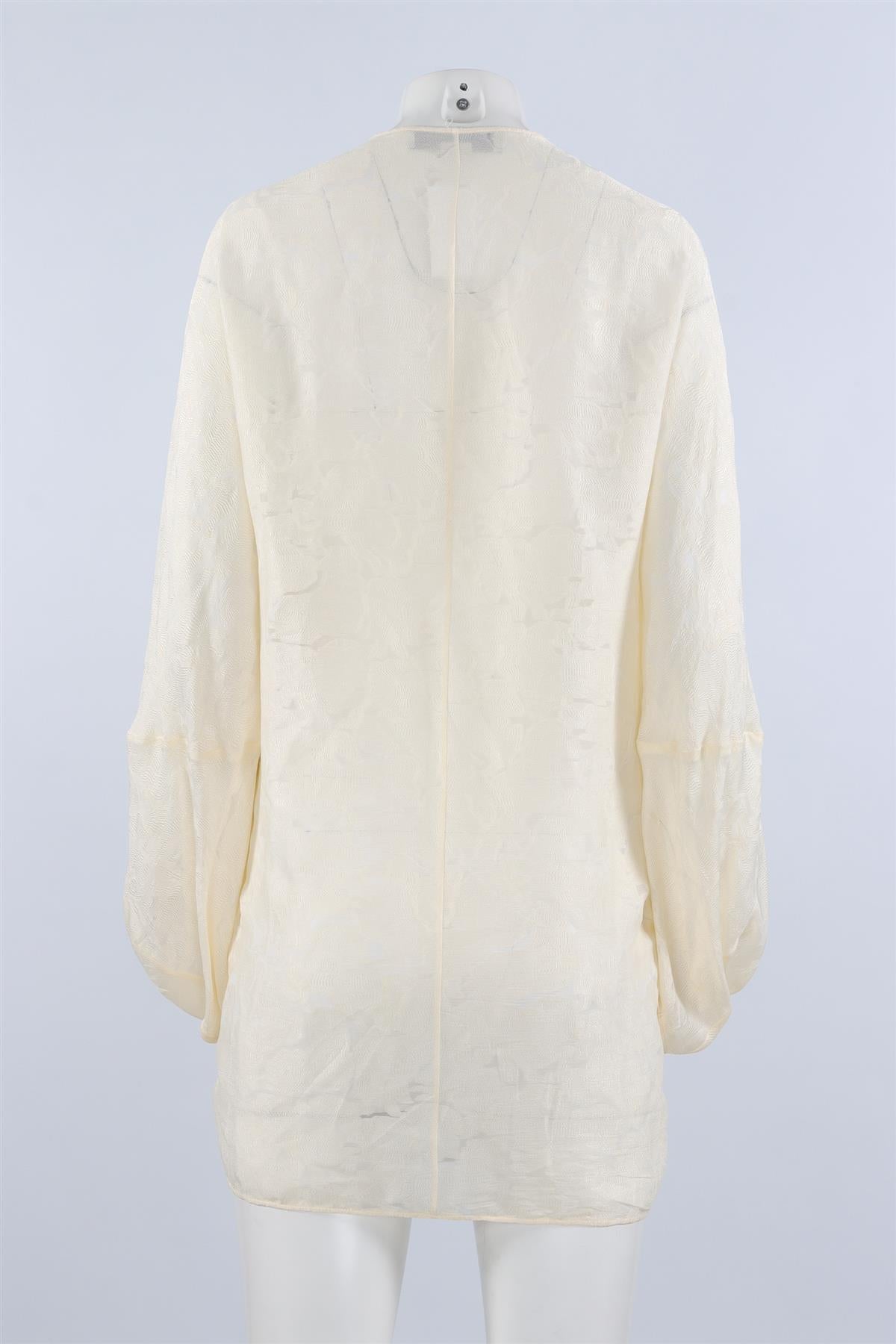STELLA MCCARTNEY CREAM SILK MINI DRESS IT 34 UK 2