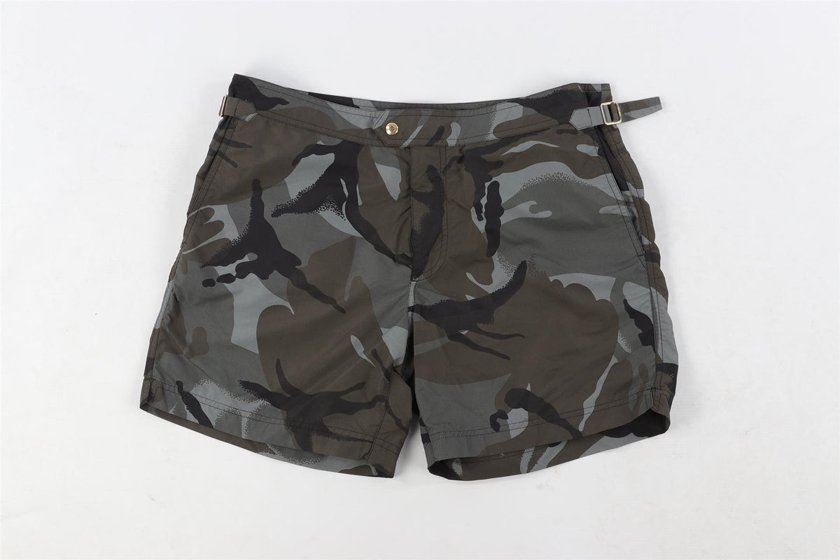TOM FORD GREEN MEN'S SWIM SHORTS IT 50 UK 34