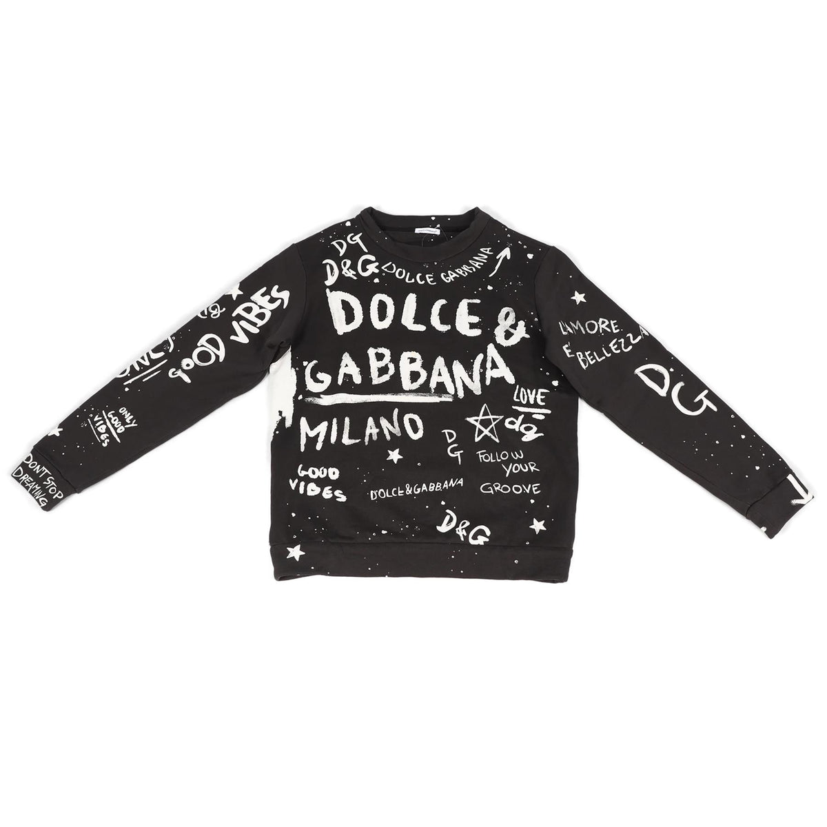 DOLCE & GABBANA KIDS BOYS COTTON SWEATSHIRT 11-12 YEARS