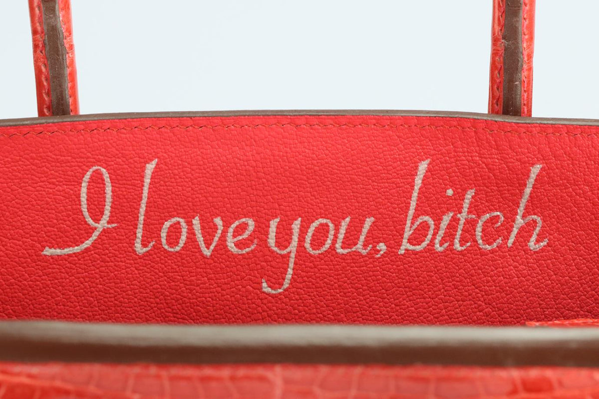 HERMÈS 2011 BIRKIN 35CM SHINY POROSUS CROCODILE LEATHER BAG