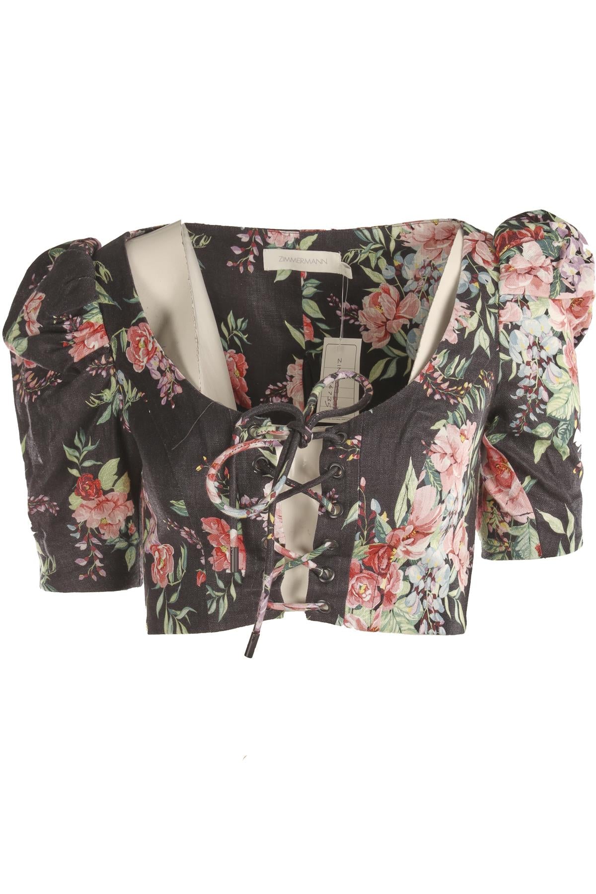 ZIMMERMANN MULTI LINEN TOP UK 8