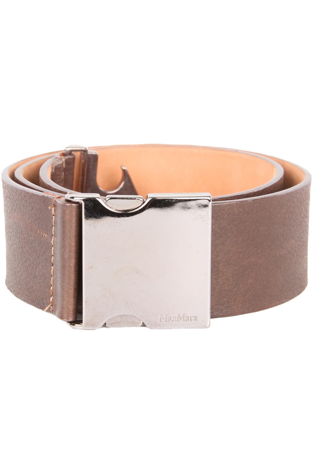 MAX MARA BROWN LEATHER WAIST BELT SMALL