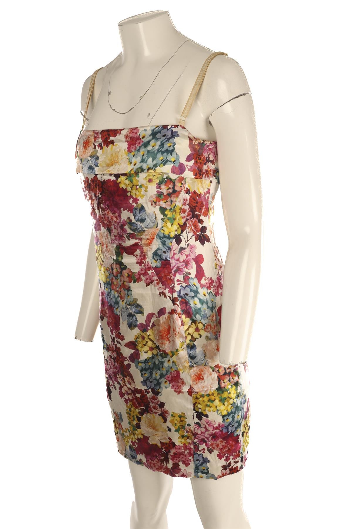 D&G MULTI SILK MINI DRESS IT 44 UK 12