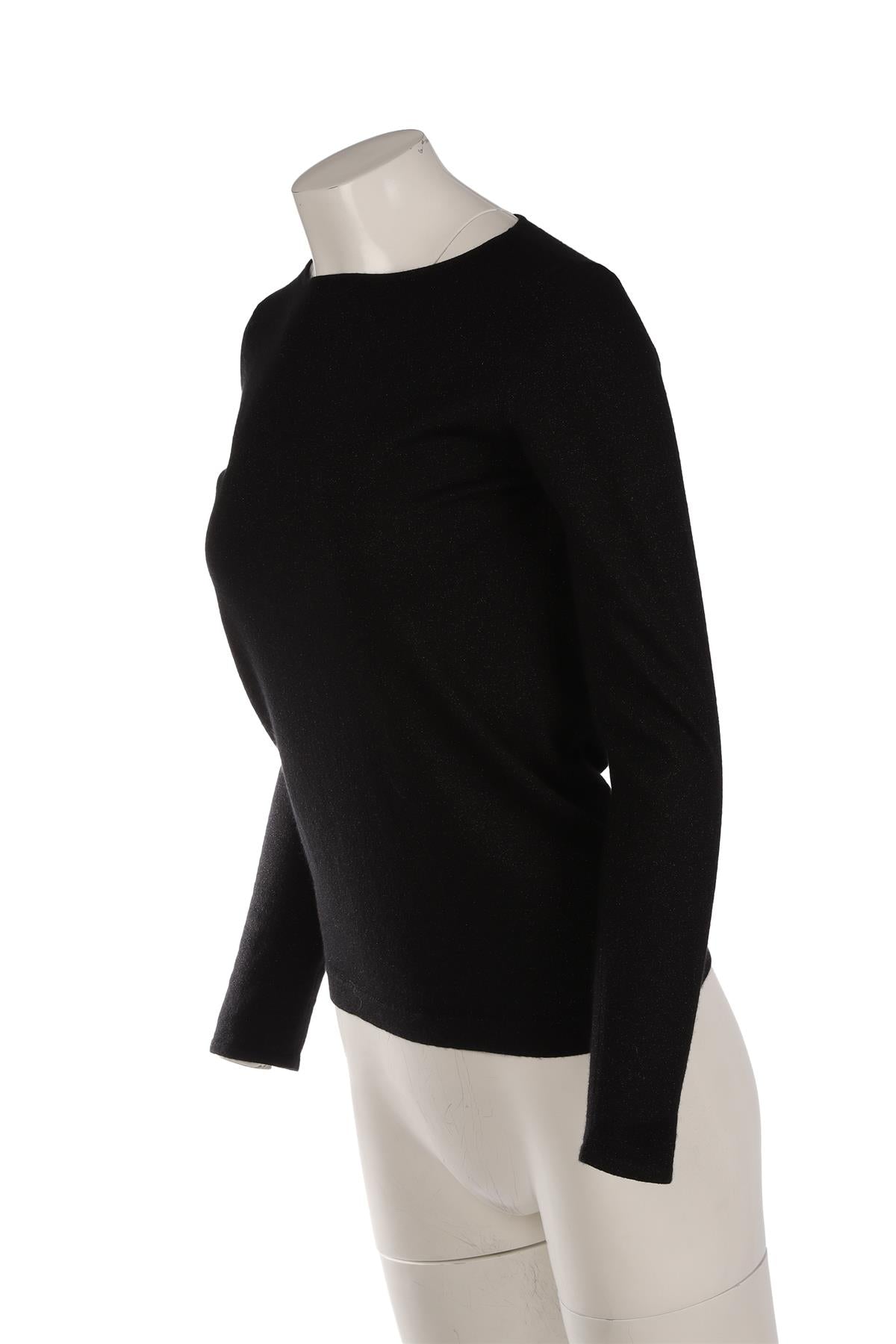BRUNELLO CUCINELLI BLACK CASHMERE SWEATER MEDIUM