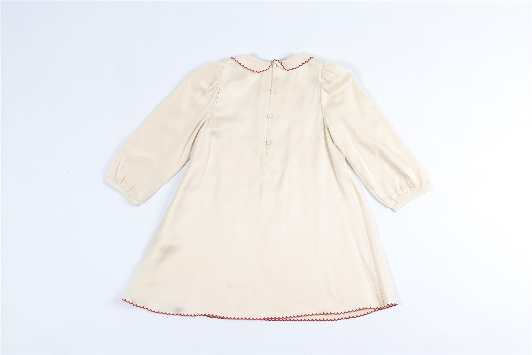 DOEN CREAM KIDS GIRLS SILK DRESS 6 YEARS