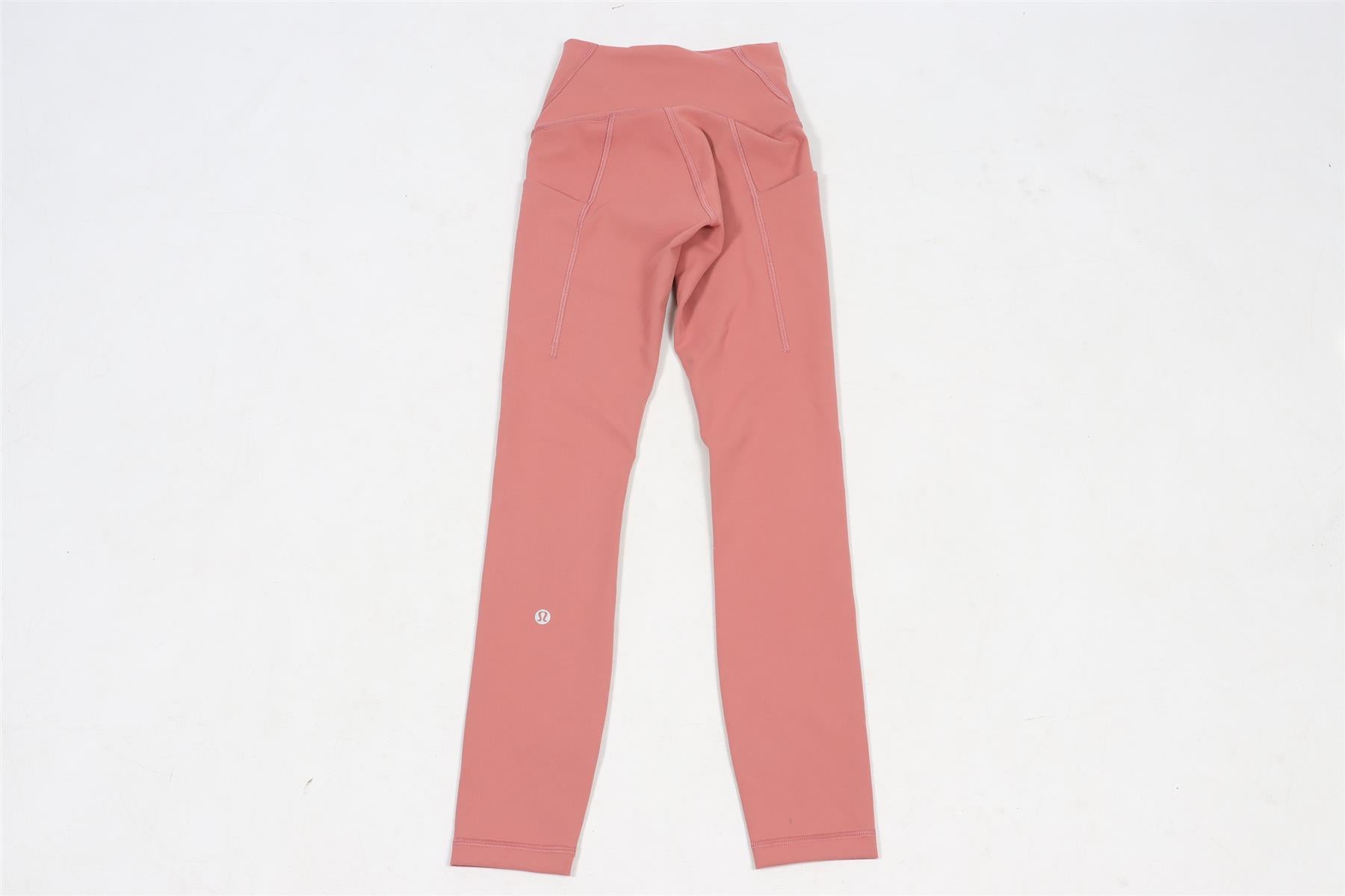 LULULEMON PINK JERSEY LEGGINGS US 0 UK 4