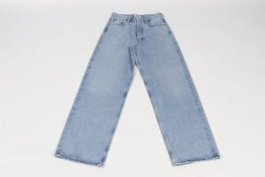 AGOLDE BLUE WIDE LEG JEANS W 24 UK 6