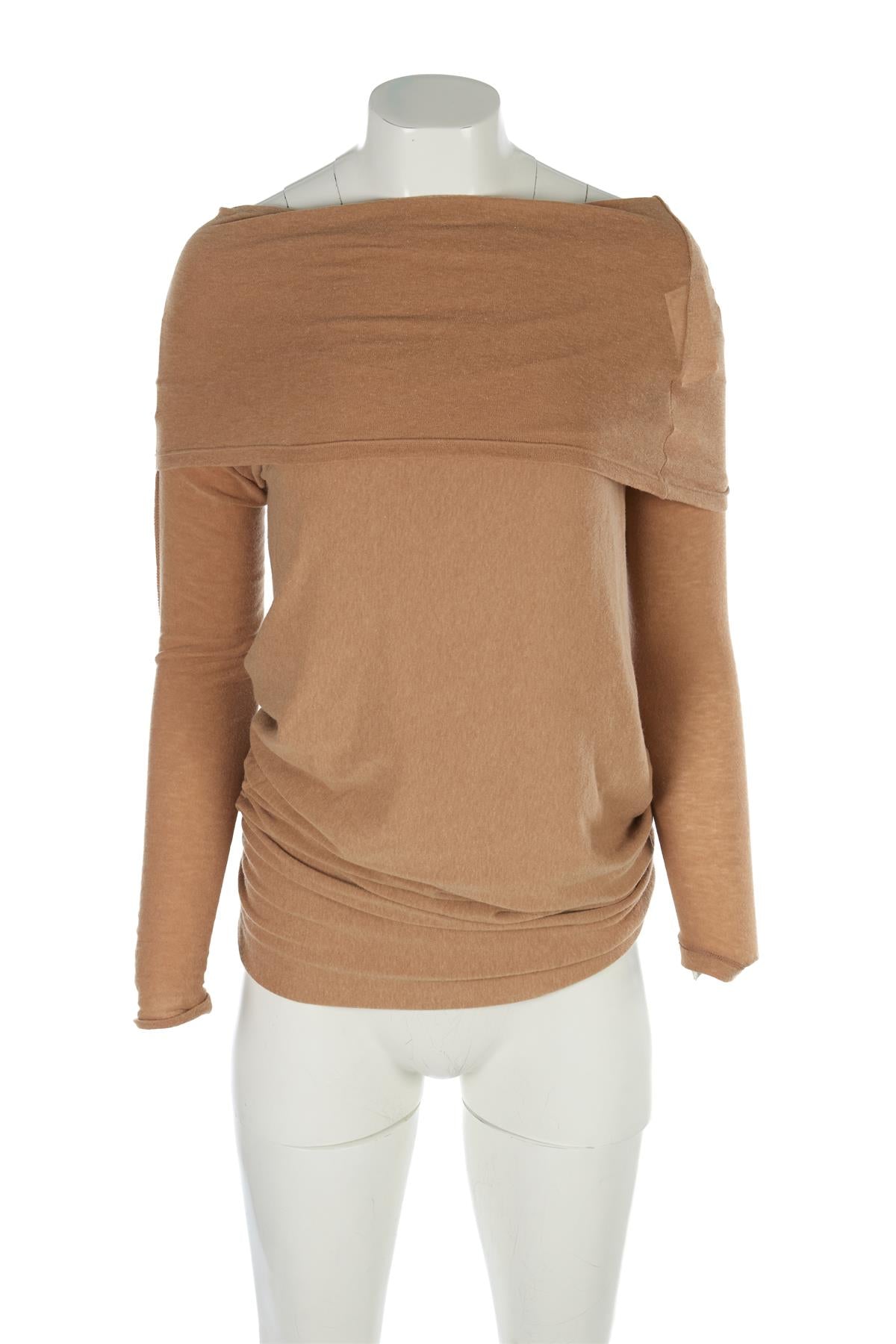 SOURCE UNKNOWN TAN KNIT TOP ONE SIZE