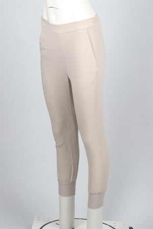 STELLA MCCARTNEY ECRU CREPE TAPERED PANTS IT 34 UK 2