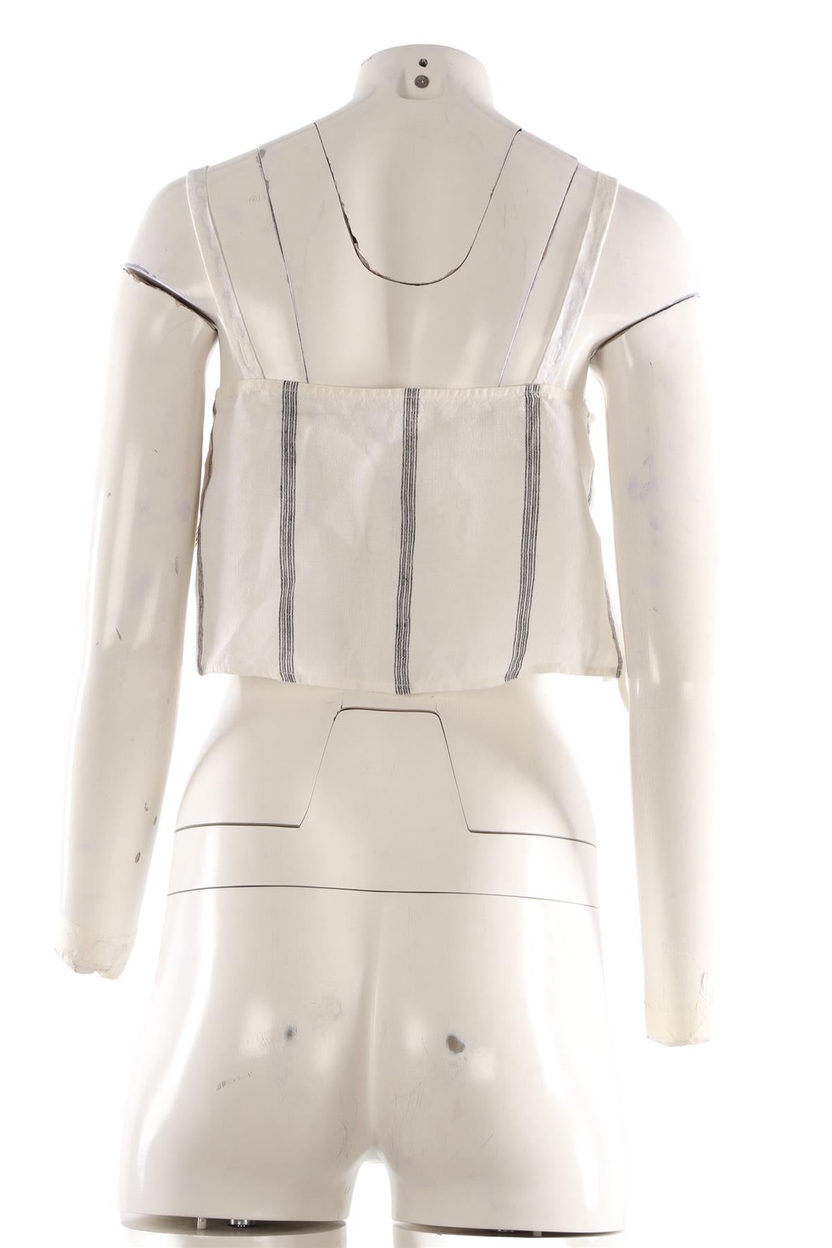WHITE LINEN TOP