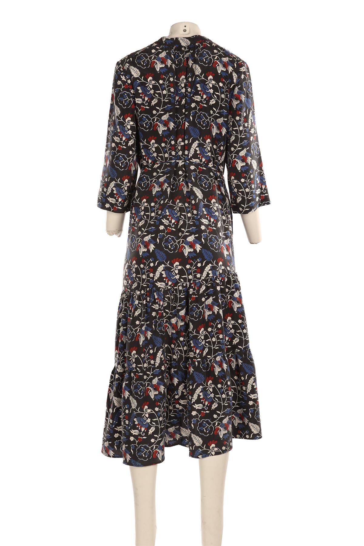 APIECE APART MULTI SILK MAXI DRESS US 8 UK 12