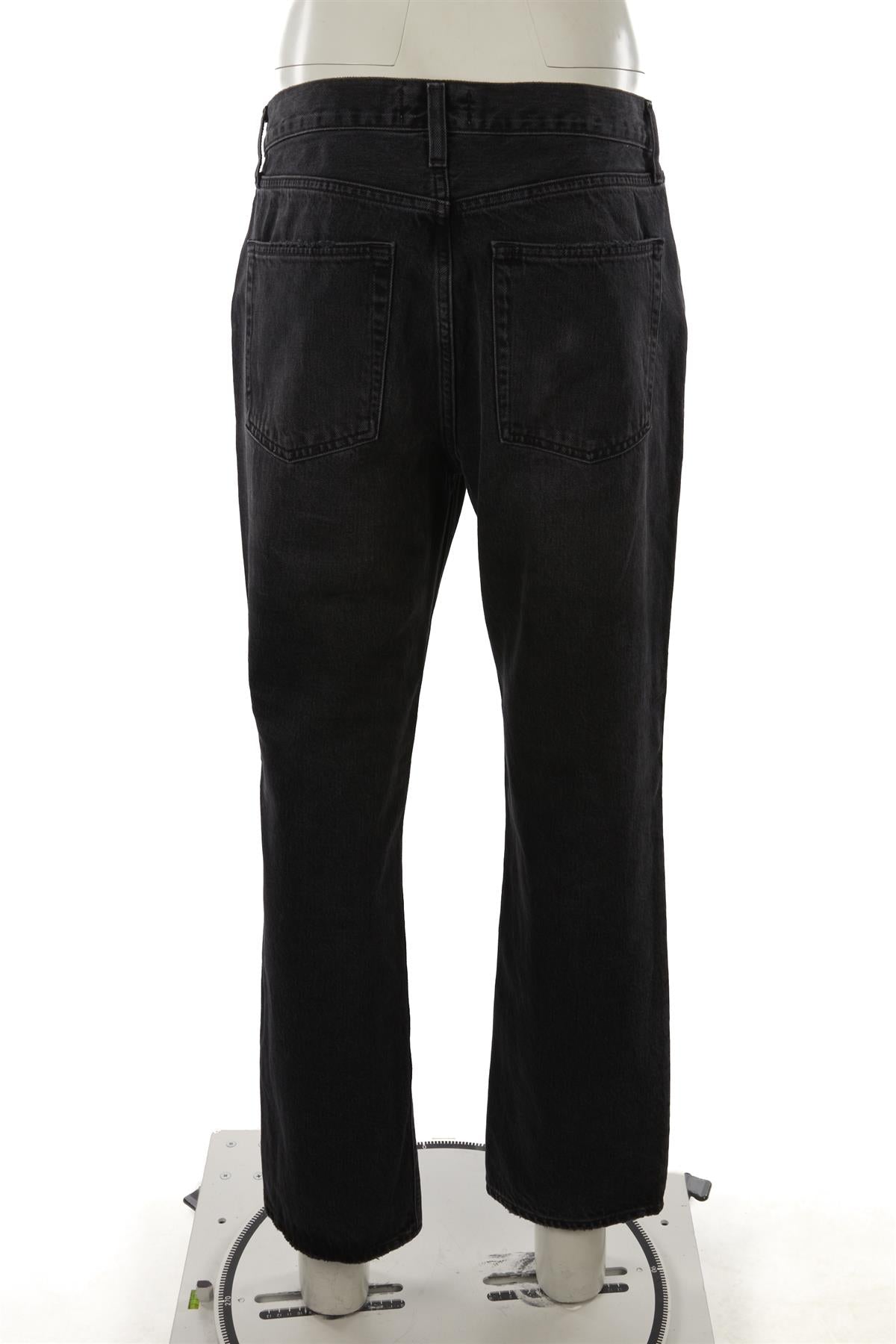 AGOLDE BLACK HIGH RISE STRAIGHT LEG JEANS W30