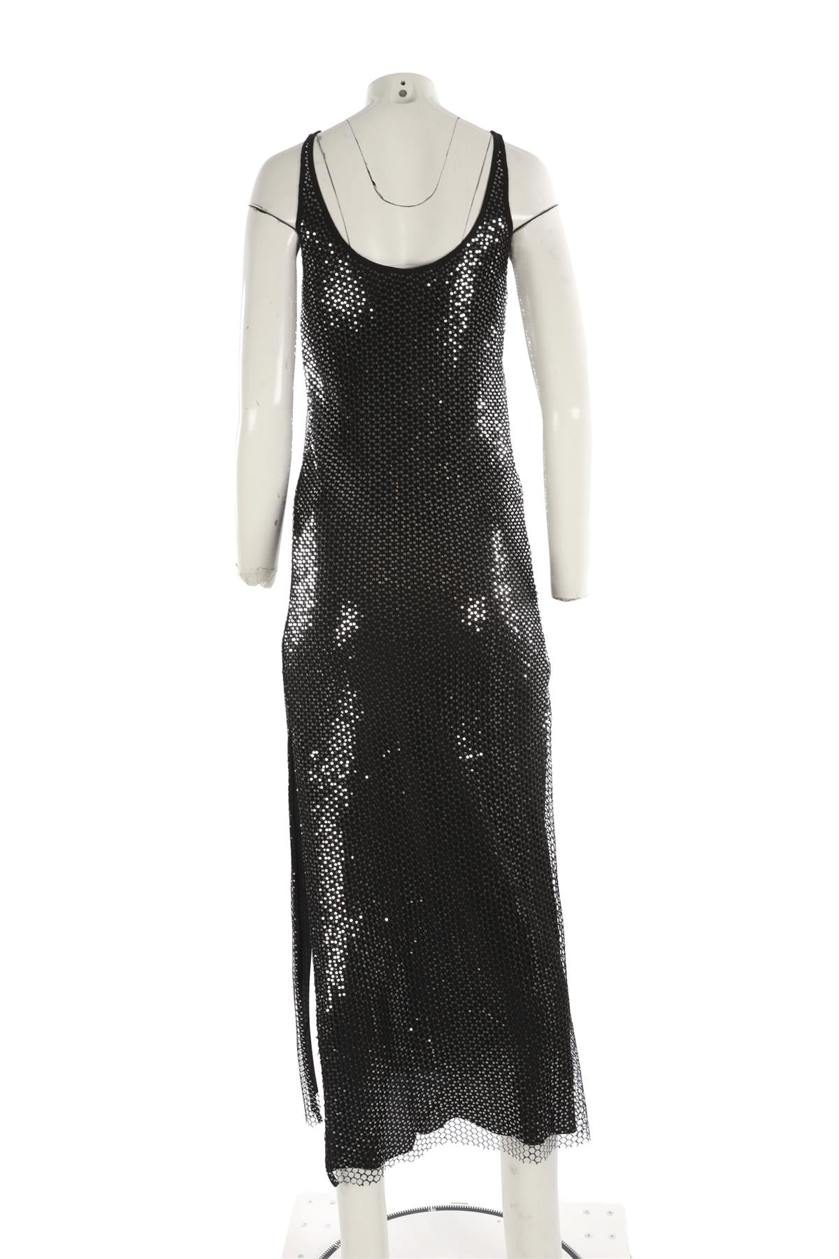 RAG & BONE BLACK SEQUIN MAXI DRESS XSMALL